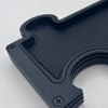 Black vanity tray on a white background