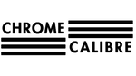 Logo with 'Chrome Calibre' text on a white background