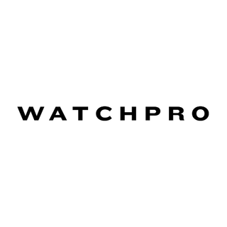 Black 'WATCHPRO' text on a white background