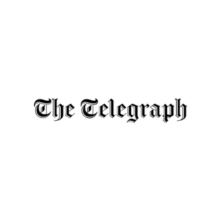 the Telegraph newspaper logo on white